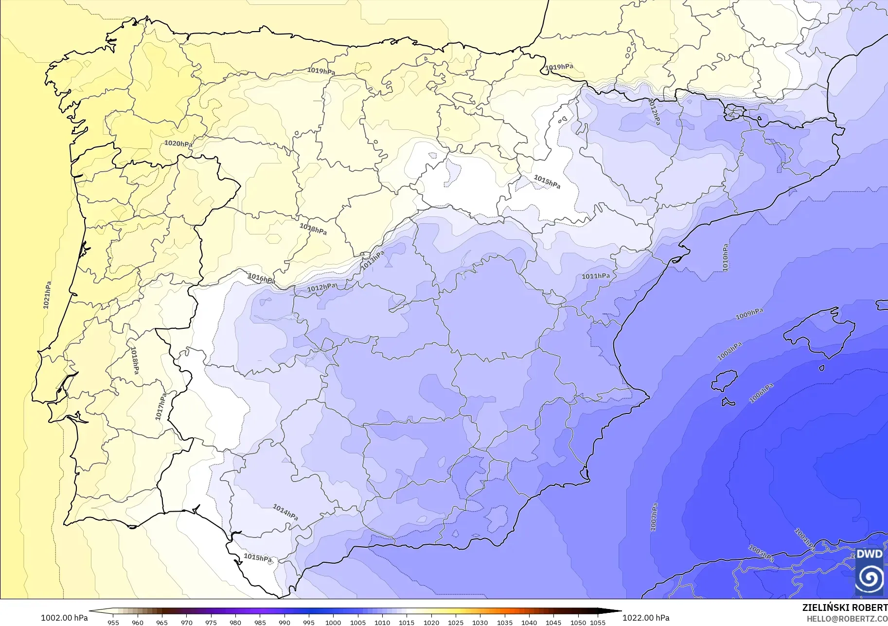 ICON model - Spanyol, Tekanan