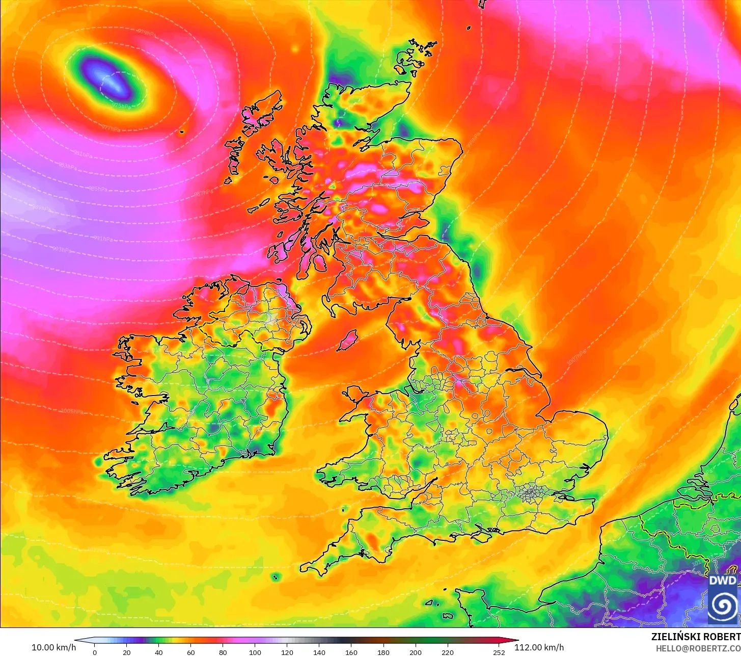 ICON model - Britania Raya, Hembusan Angin