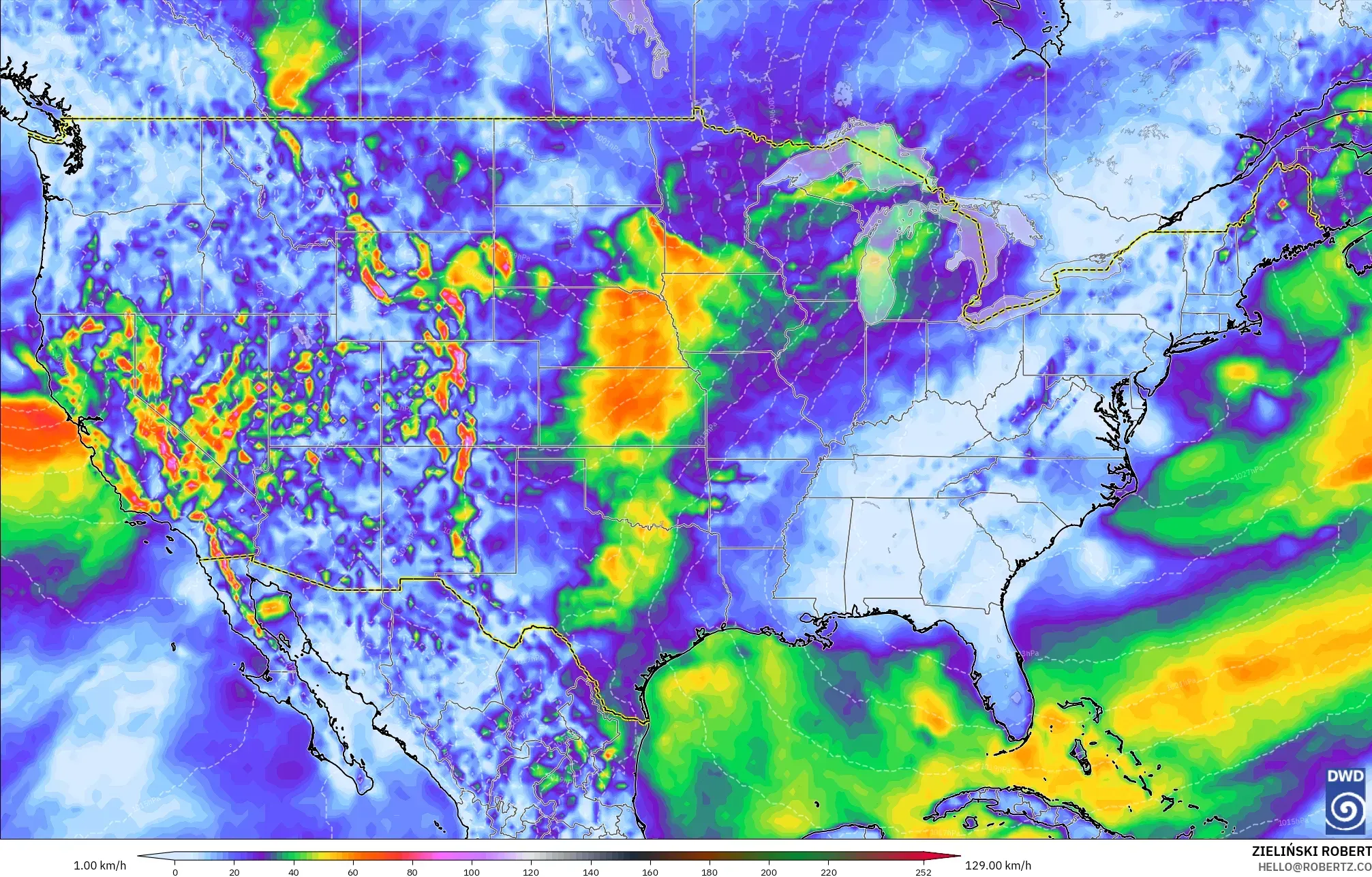 ICON model - Amerika Serikat, Hembusan Angin