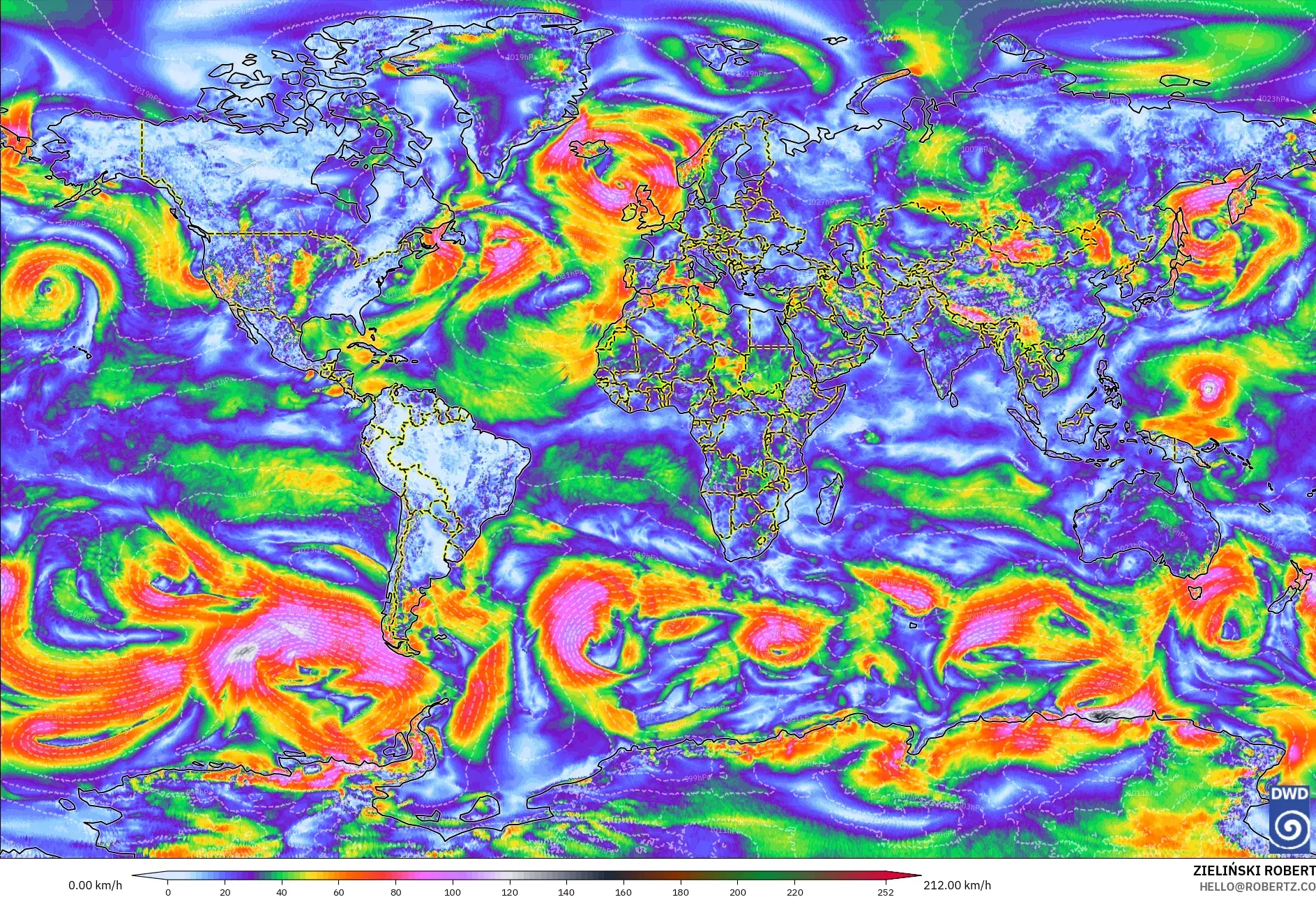 ICON model - Dunia, Hembusan Angin
