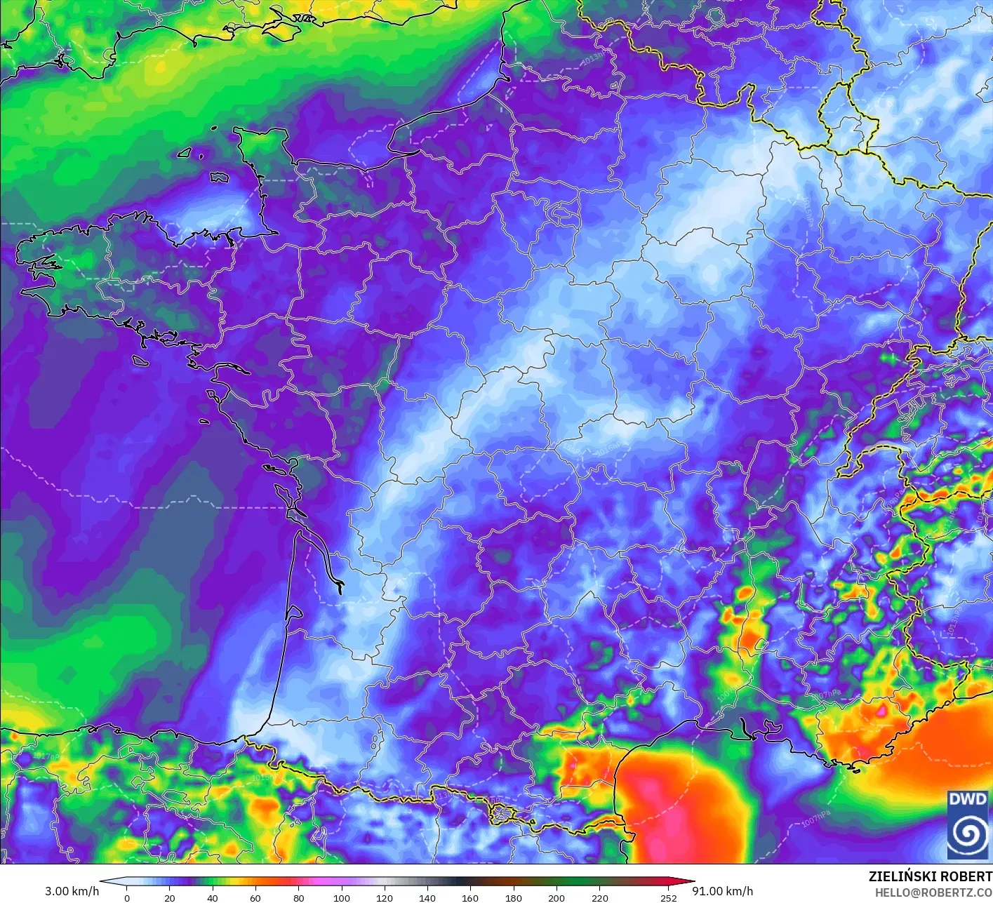 ICON model - Prancis, Puncak Hembusan