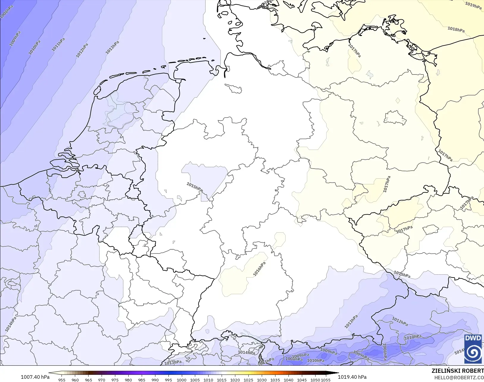 ICON model - Jerman, Tekanan