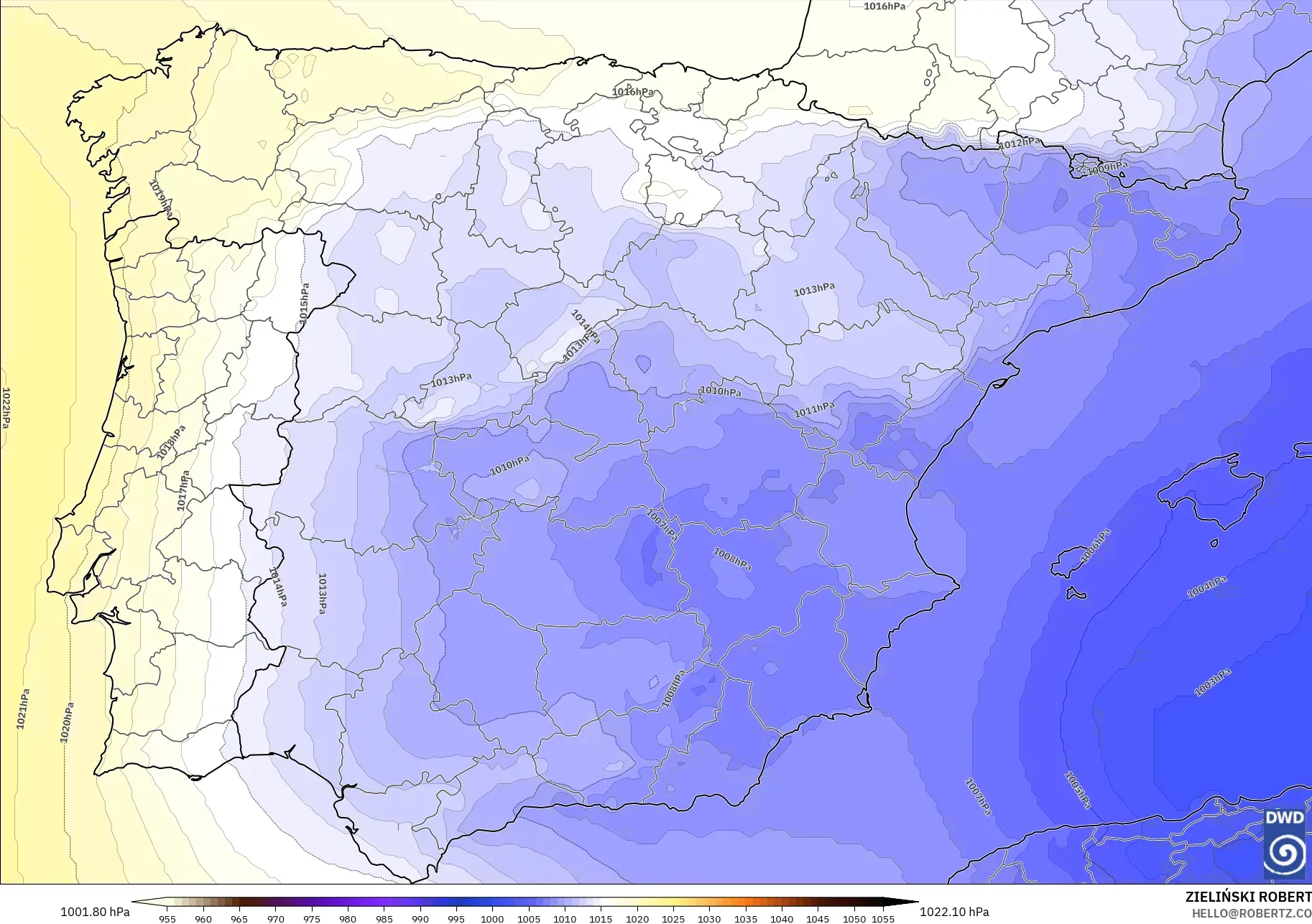 ICON model - Spanyol, Tekanan