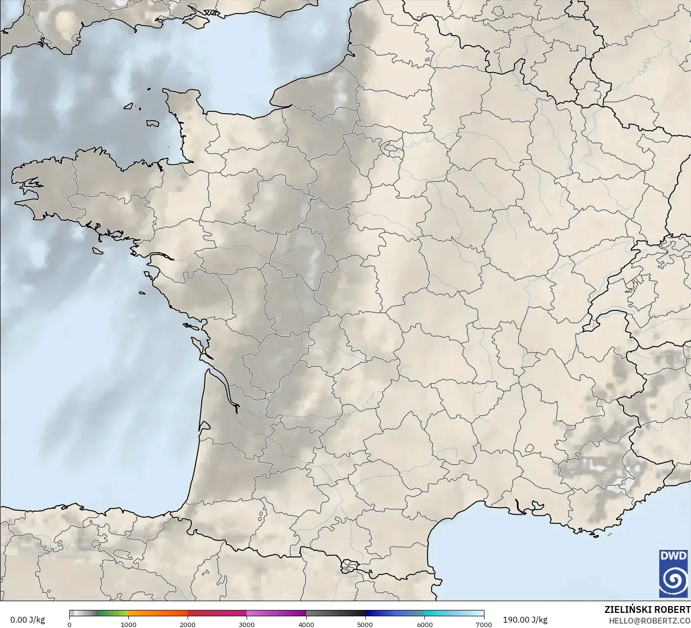 ICON نموذج - فرنسا, CAPE