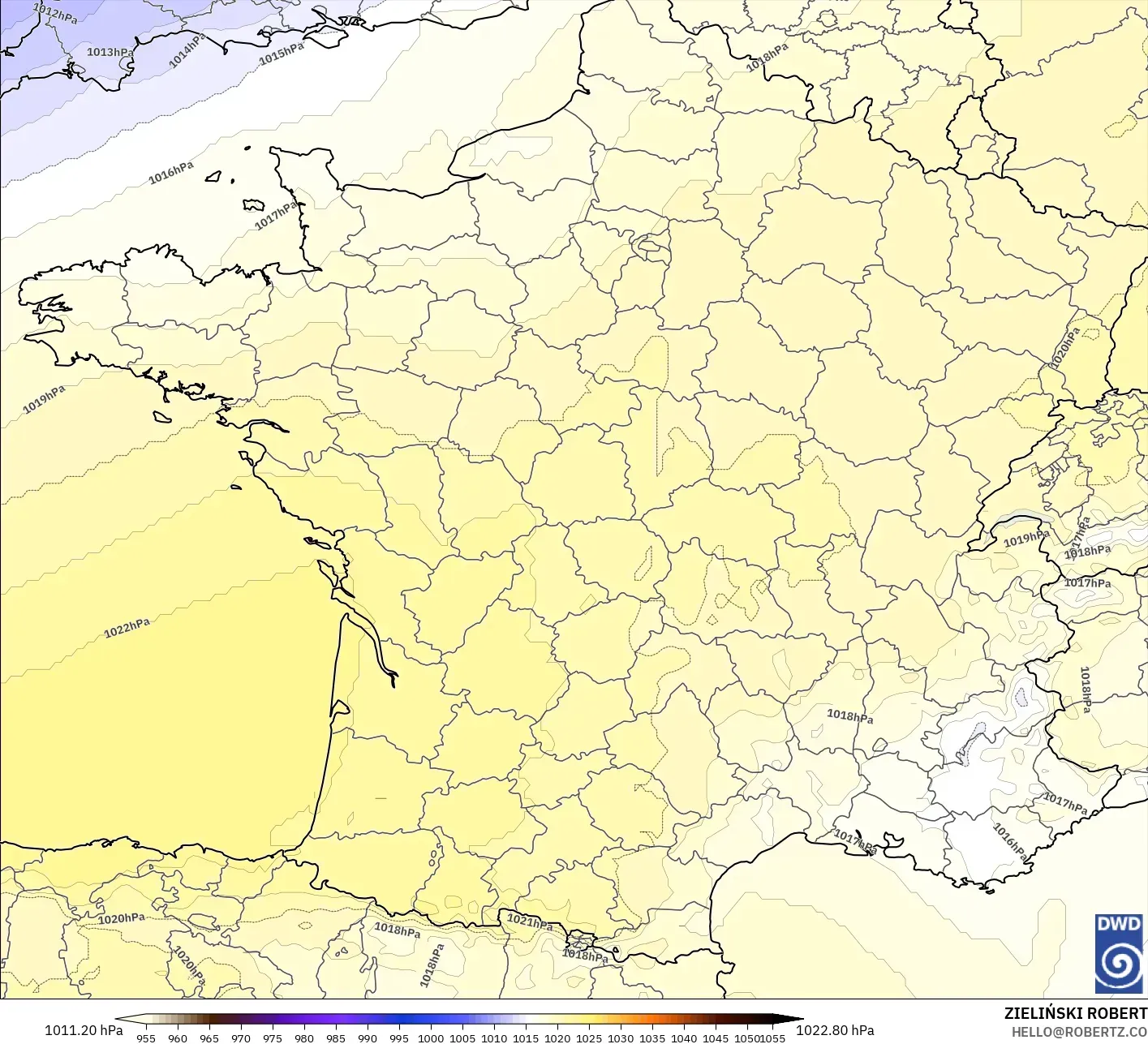 ICON نموذج - فرنسا, الضغط