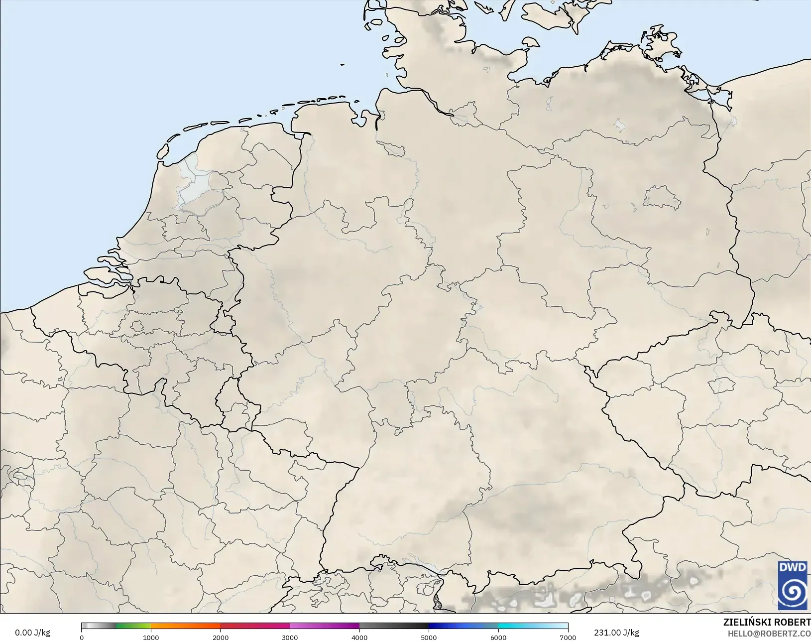 ICON نموذج - ألمانيا, CAPE