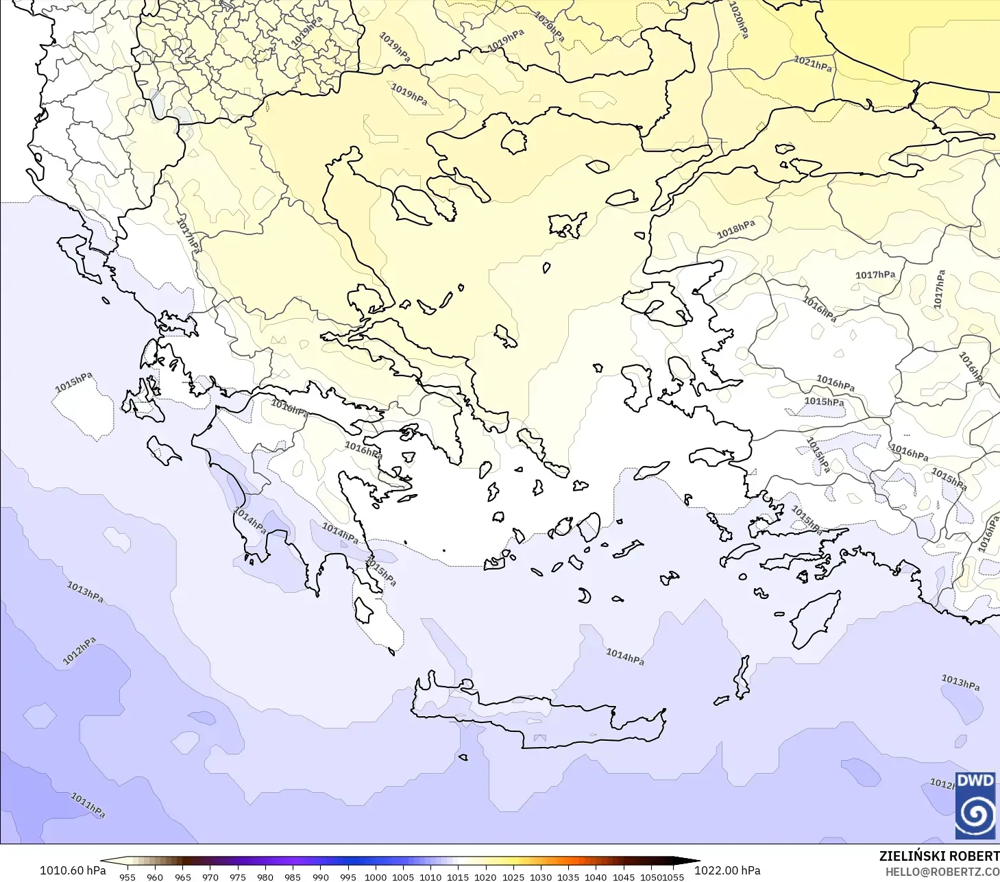 ICON نموذج - اليونان, الضغط