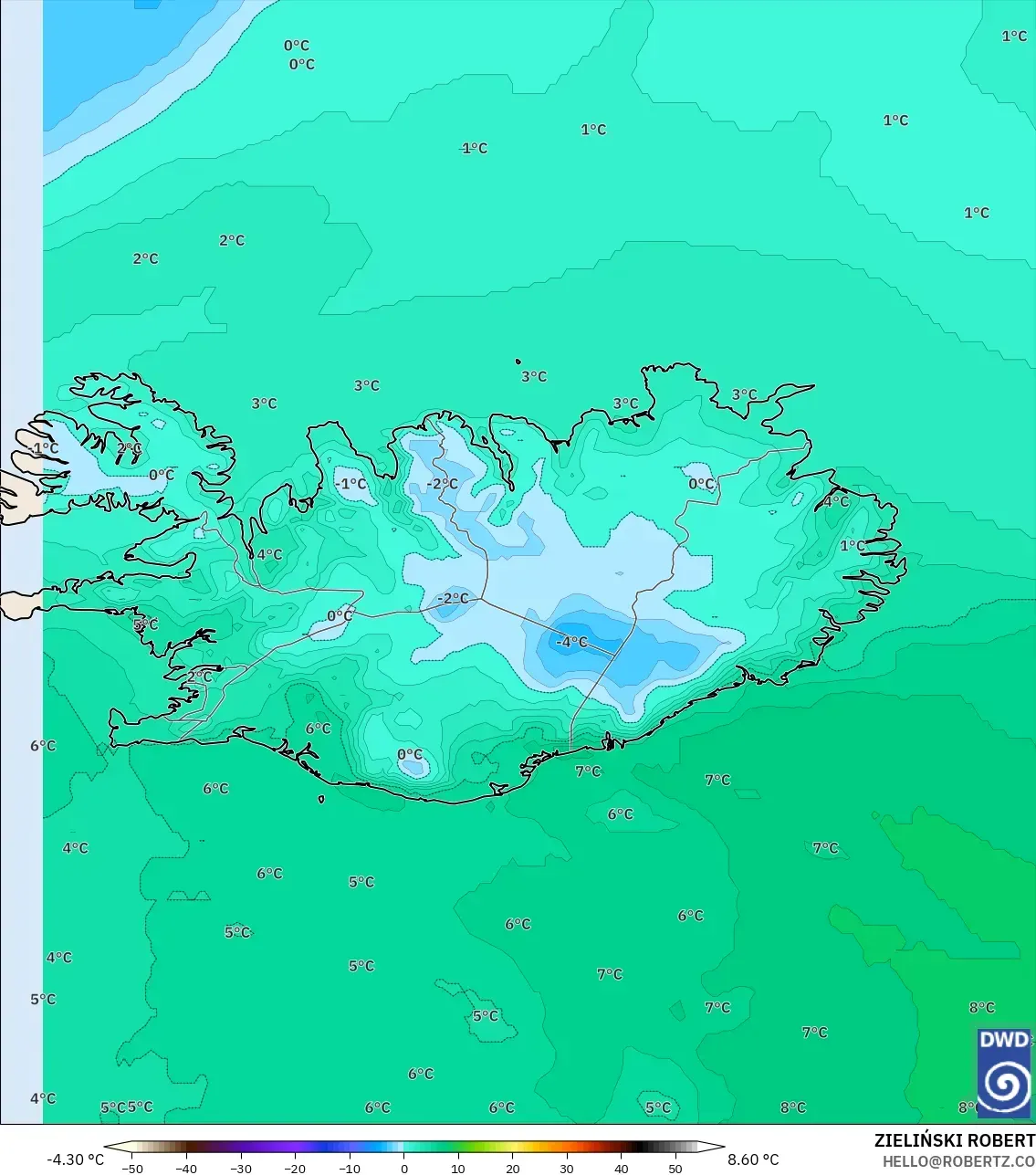 ICON نموذج - آيسلندا, نقطة الندى 2 م