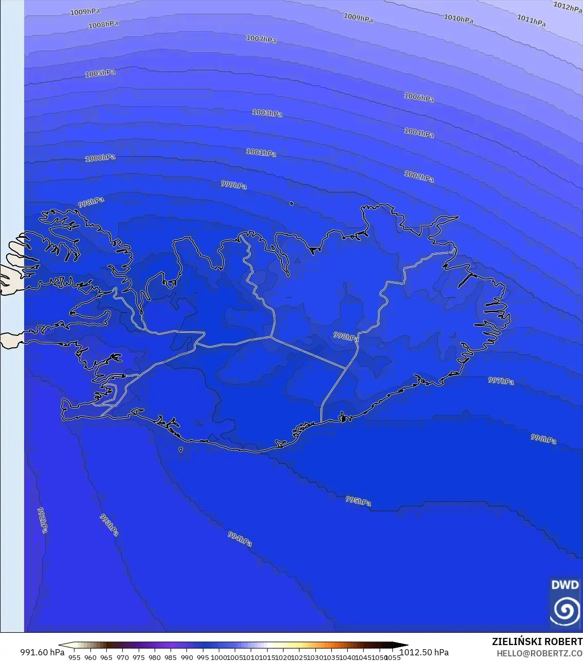 ICON نموذج - آيسلندا, الضغط