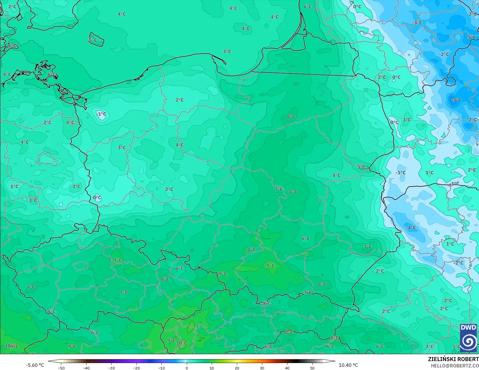 ICON نموذج - بولندا, نقطة الندى 2 م
