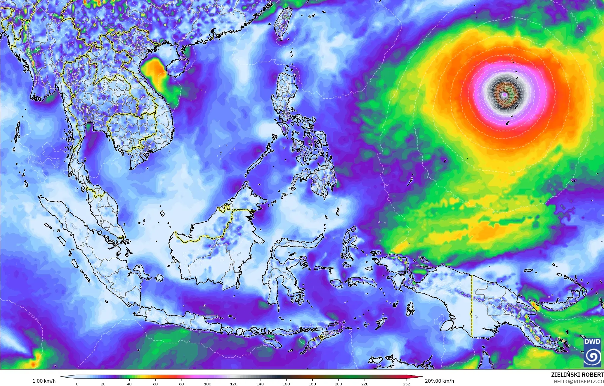 ICON نموذج - جنوب شرق آسيا, أقصى هبة