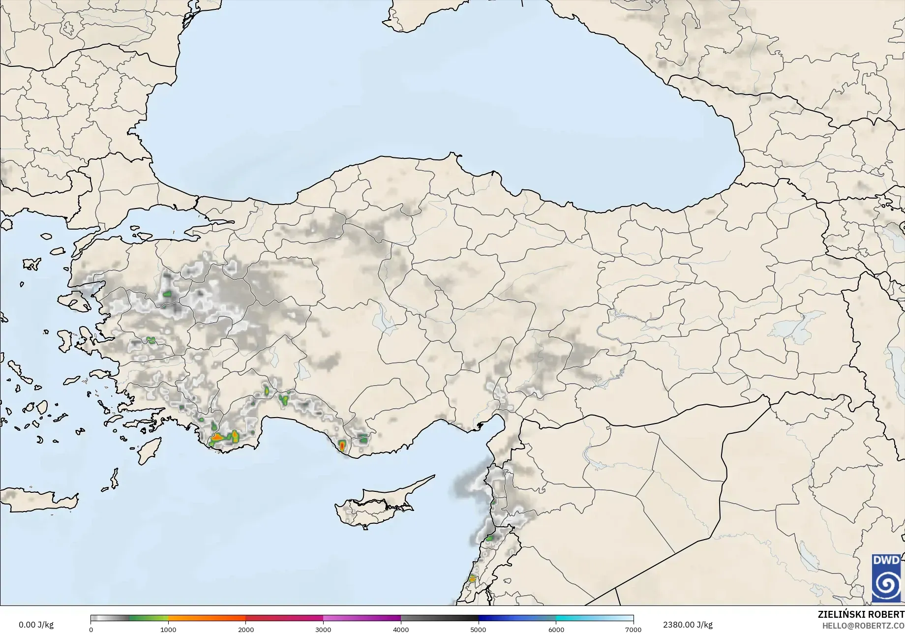 ICON نموذج - تركيا, CAPE