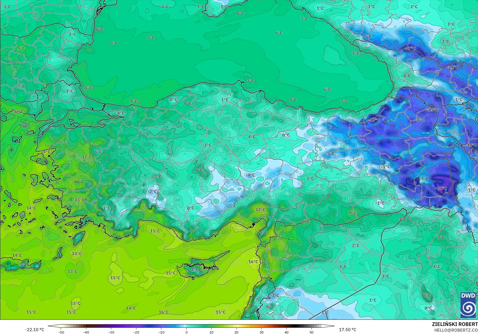 ICON نموذج - تركيا, نقطة الندى 2 م