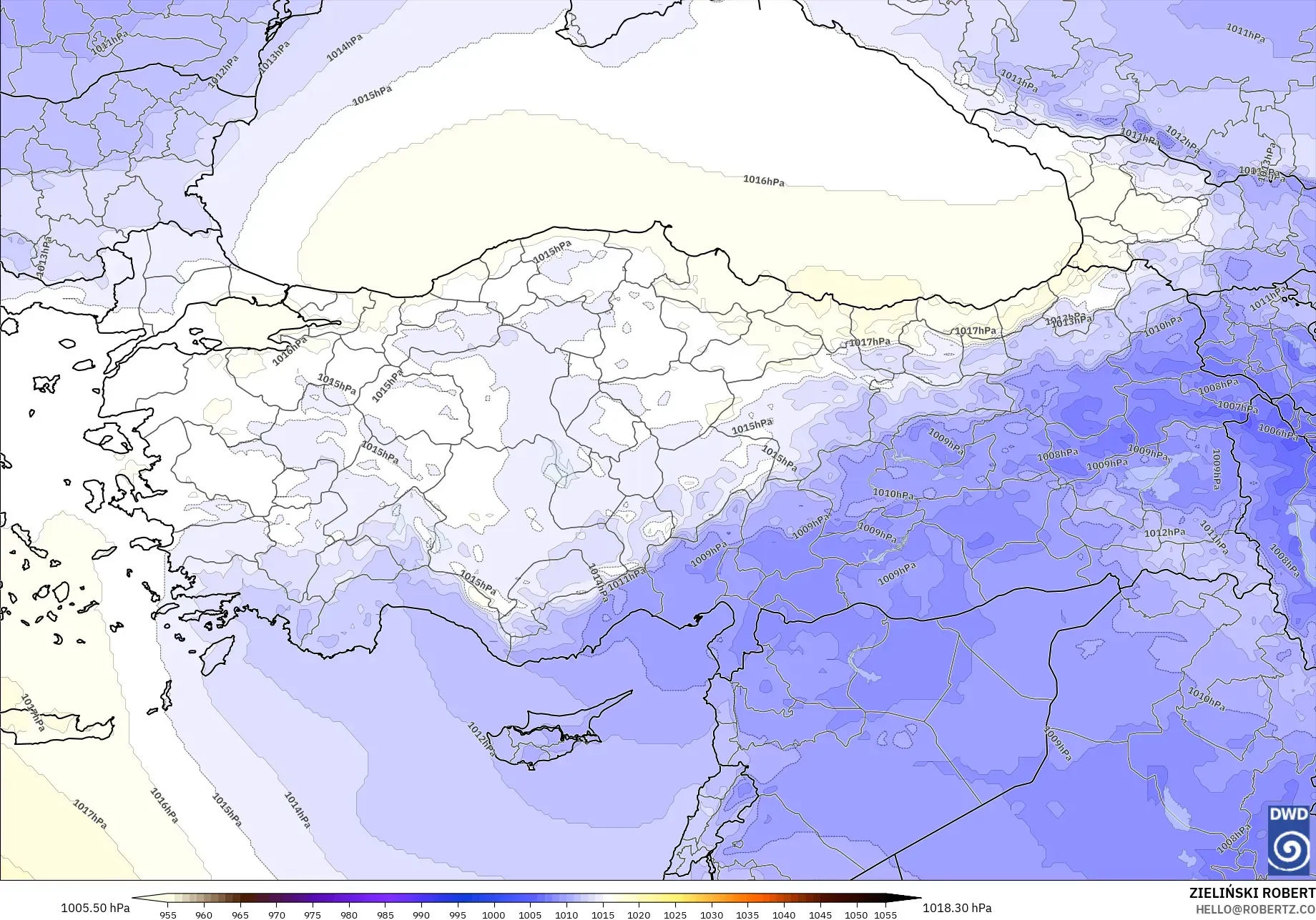 ICON model - Turkey, Pressure