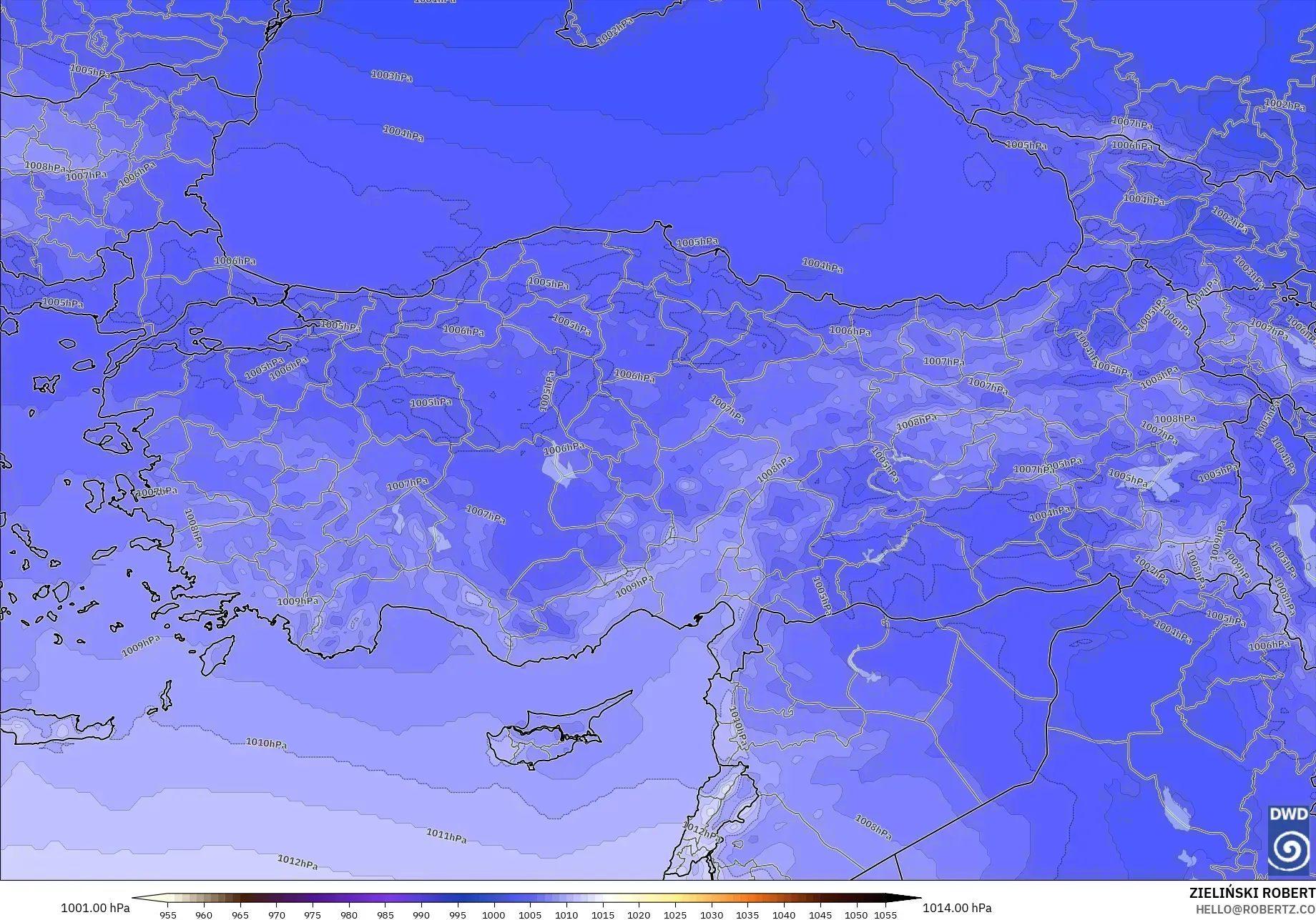 ICON model - Turkey, Pressure