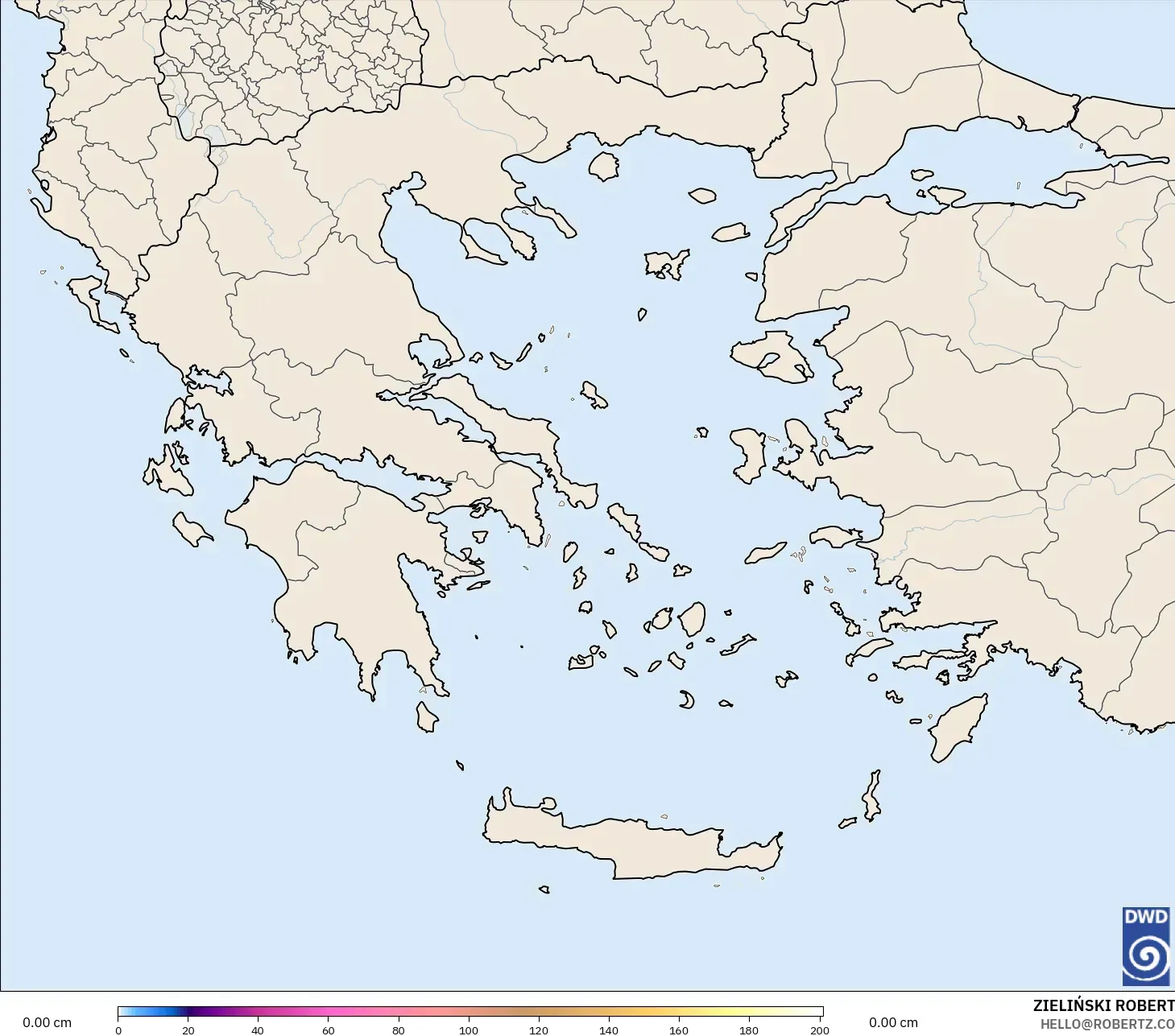 ICON model - Greece, Snow Depth