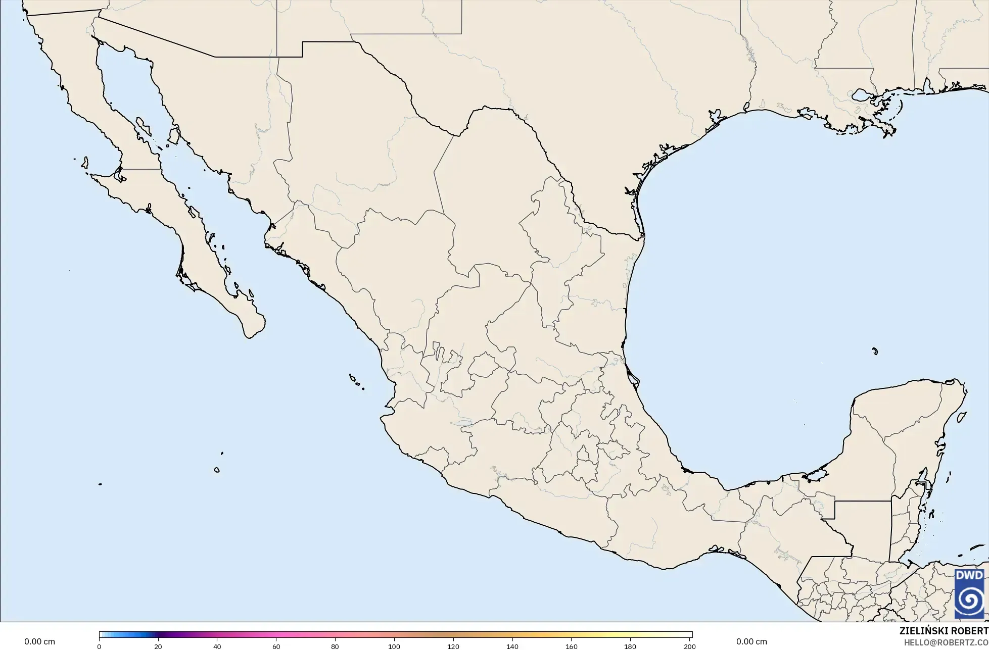 ICON model - Mexico, Snow Depth