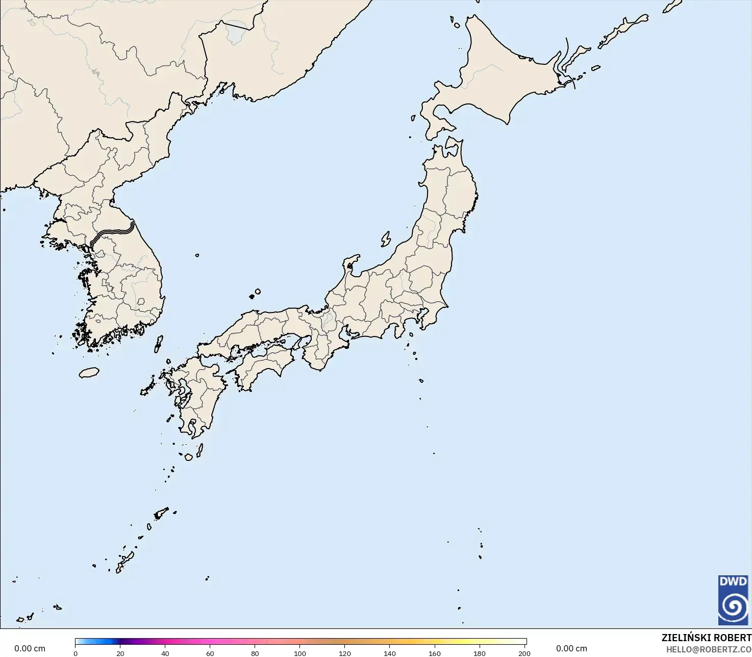 ICON model - Japan, Snow Depth