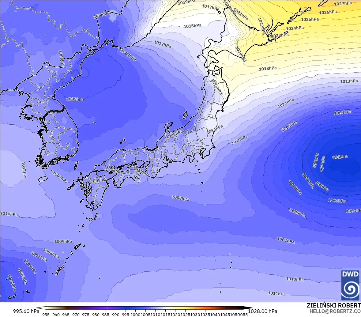ICON model - Japan, Pressure