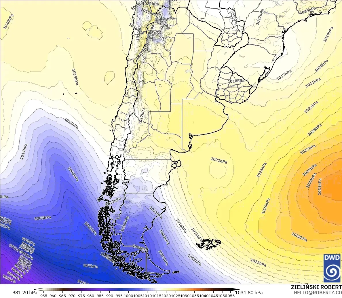 ICON modelo - Argentina, Pressure