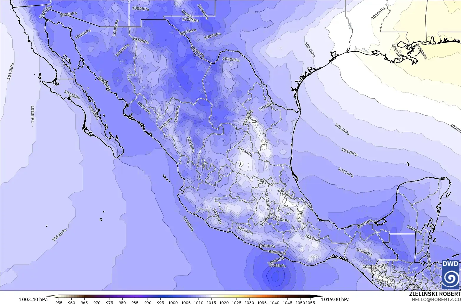 ICON modelo - Mexico, Pressure