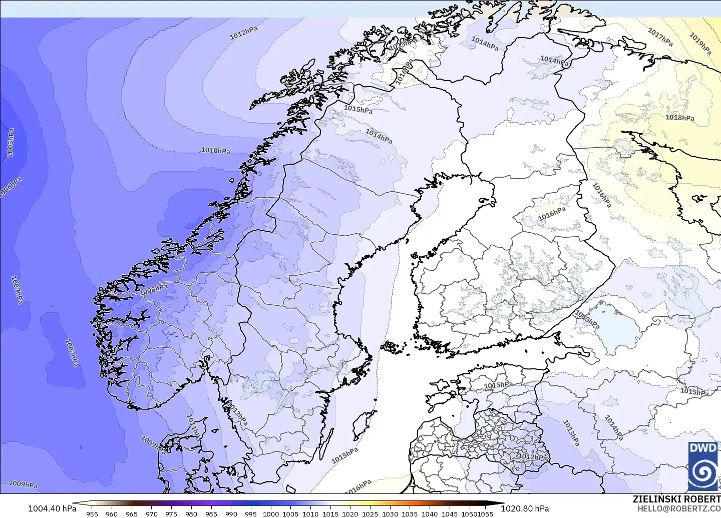 ICON modelo - Scandinavia, Pressure