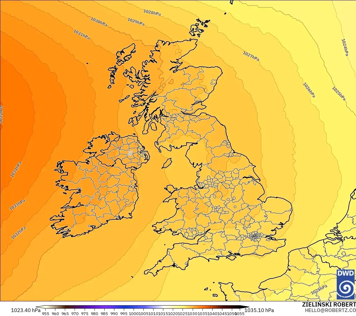 ICON model - United Kingdom, Pressure