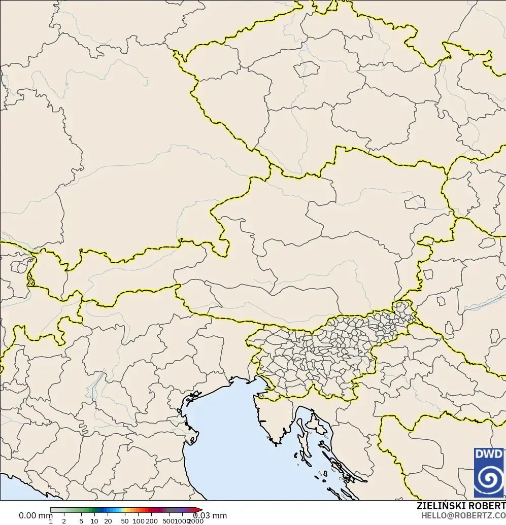 ICON model - Austria, Precipitation Accumulation