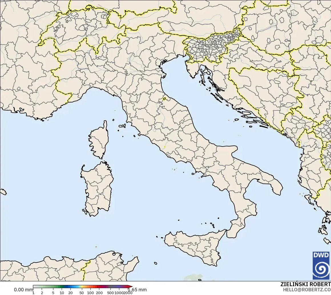 ICON model - Italy, Precipitation Accumulation