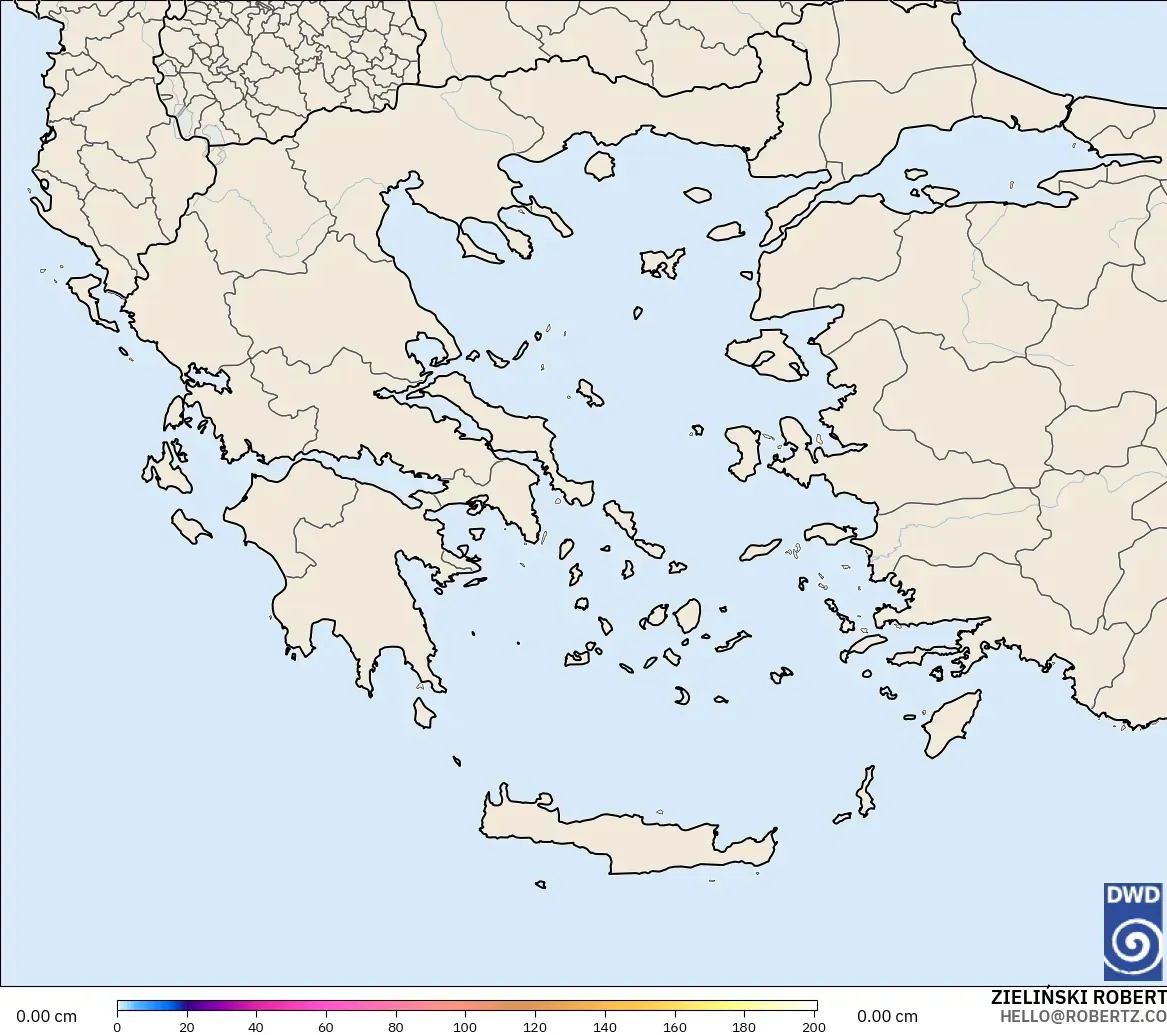 ICON model - Greece, Snow Depth