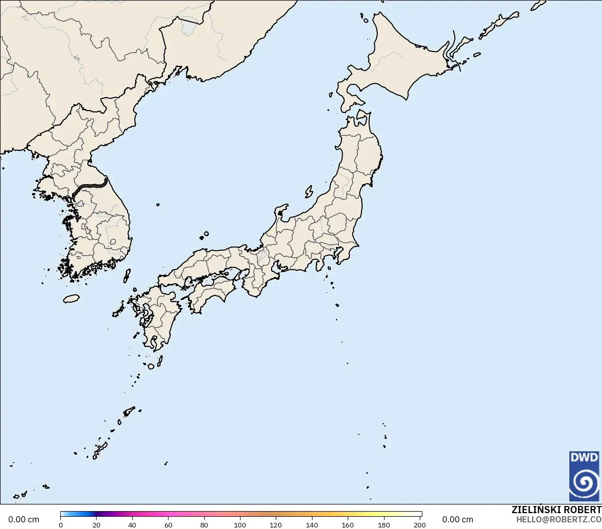 ICON model - Japan, Snow Depth