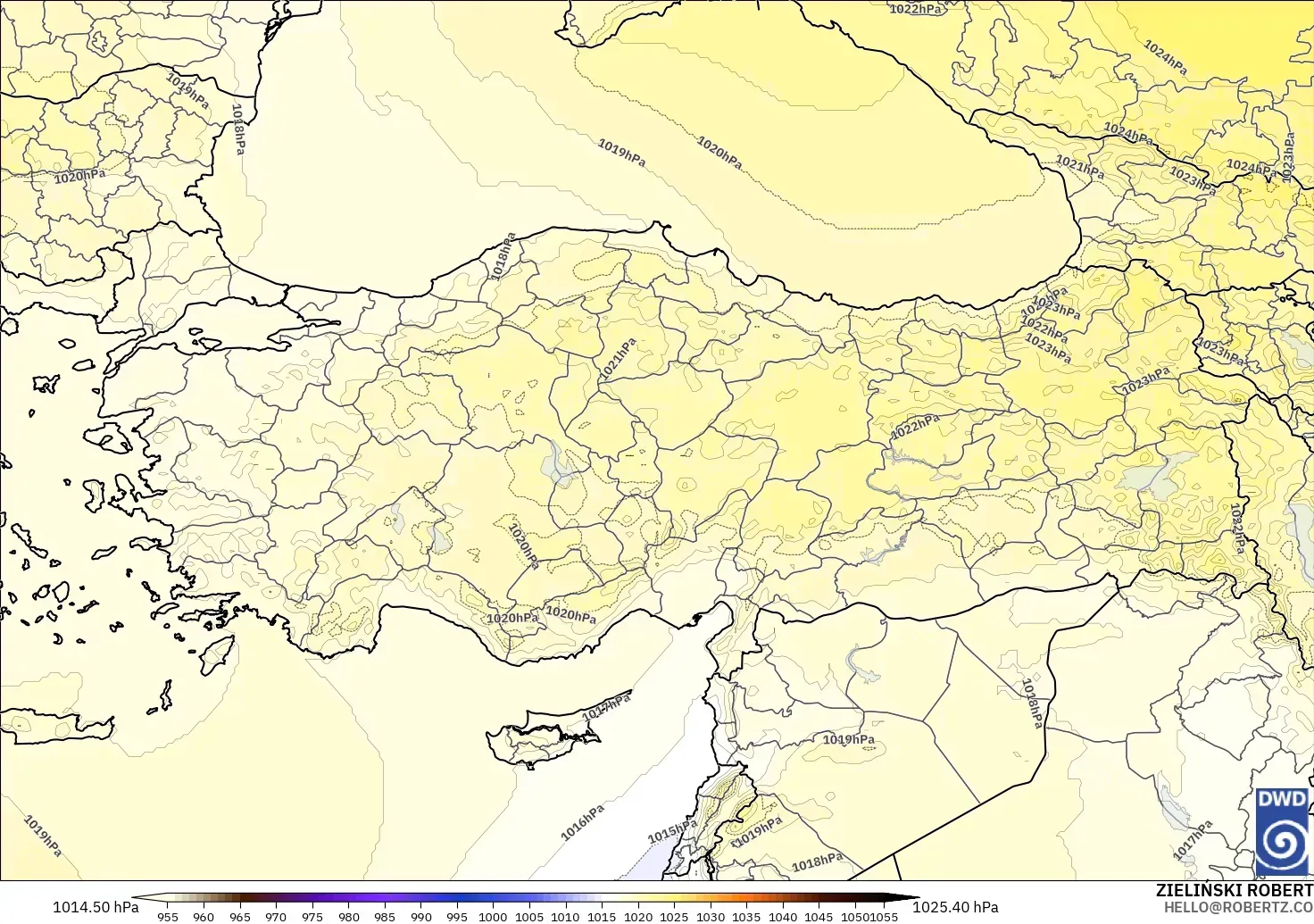ICON model - Turkey, Pressure